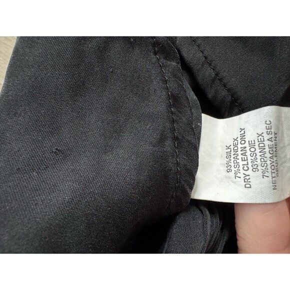 Trina Turk Womens Silk Split Neck Blouse Size M Boho Chic Minimalist Preppy Top - Picture 3 of 6